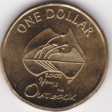 2002 $1 Year of the Outback Uncirculated 