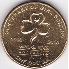 2010 $1 Girl Guide Centenary Uncirculated 