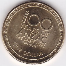 2018 $1 ‘100 Years of Anzac - The Spirit Lives’ Uncirculated