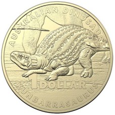 2022 $1 Australian Dinosaurs - Kunbarrasaurus Uncirculated
