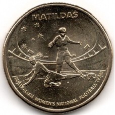 2023 $1 The Commbank Matildas Defending Coin Uncirculated