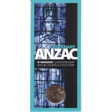 2015 $1 Centenary ANZAC Counterstamp 'B'