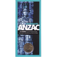 2015 $1 Centenary ANZAC Counterstamp 'S'