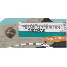 2017 $1 Trans-Australian Railway - Counterstamp 'M'