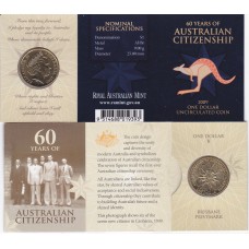 2009 $1 60 Years of Citizenship Privy Mark 'B'