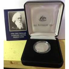1996 $1 Sir Henry Parkes 92.5% Silver Proof