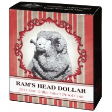 2011 $1 Rams Head  99.9% Silver Proof