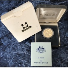 1984 $1 Mob Of Kangaroo Aluminium Bronze Proof