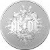 2021 $1 AC/DC 1oz 99.9% Silver Frosted Uncirculated Coin