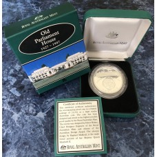 1997 $1 70th Anniversary of the Opening of the "Old" Parliament House 99.9 % Silver Subscription Coin