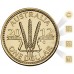 2012 $1 Wheat Sheaf 4 Coin Set 1 C Mintmark Plus 3 Privy Marks, B, S & M