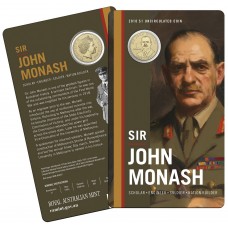 2018 $1 Sir John Monash Coin/Card Uncirculated