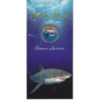2007 $1 Pad Printed Coin Ocean Series - White Shark Coin/Card