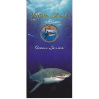 2007 $1 Pad Printed Coin Ocean Series - White Shark Coin/Card 2007 $1 Pad Printed Coin Ocean Series - White Shark Coin/Card