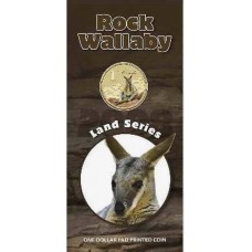 2008 $1 Pad Printed Coin Land Series - Rock Wallaby Coin/Card