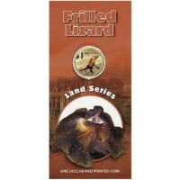 2009 $1 Pad Printed Coin Land Series - Frilled Neck Lizard  Coin/Card