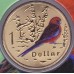 2011 $1 Pad Printed Coin Air Series - Crimson Rosella Coin/Card