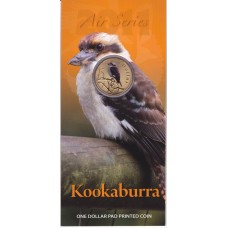 2011 $1 Pad Printed Coin Air Series - Kookaburra Coin/Card