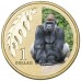 2012 $1 Pad Printed Coin Zoo Series - Western Lowland Gorilla Coin/Card