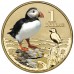 2013 $1 Pad Printed Coin Polar Animals - Puffin Coin/Card