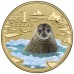 2013 $1 Pad Printed Coin Polar Animals - Weddell Seal Coin/Card