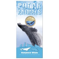2013 $1 Pad Printed Coin Polar Animals - Humpback Whale Coin/Card