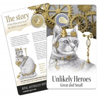 2015 $1 Unlikely Heroes Great & Small - Feline Mascot of the HMAS Encounter Coin/Card