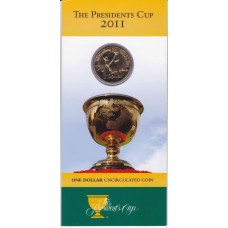 2011 $1 PGA Tour Presidents Cup Coin/Card