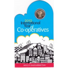 2012 $1 International Year of Co-Operatives Coin/Card