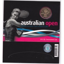 2012 $1 Official Australian Open Women’s Coin Toss Coin/Card