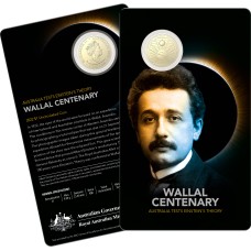 2022 $1 Wallal Centenary Australia Tests Einstein's Theory Carded Coin Uncirculated 