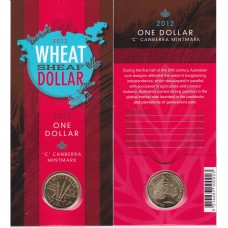 2012 $1 Wheat Sheaf Mintmark 'C' Canberra Mint Gallery Press