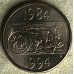 1994 $1 Decade Dollar Mint Mark "C"