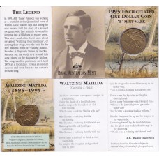 1995 $1 Waltzing Matilda Mint Mark "B"