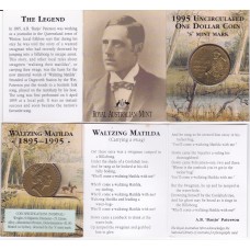 1995 $1 Waltzing Matilda Mint Mark "S"