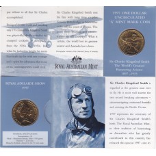 1997 $1 Kingsford Smith Mint Mark "A"