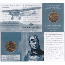 1997 $1 Kingsford Smith Mint Mark "C"