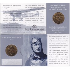 1997 $1 Kingsford Smith Mint Mark "M"