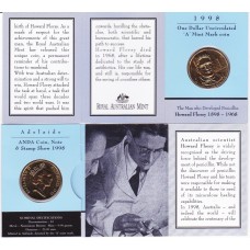 1998 $1 Howard Florey Mint Mark "A"
