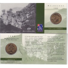 1999 $1 The Last ANZAC Mint Mark "M"