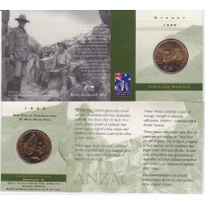 1999 $1 The Last ANZAC Mint Mark "S"