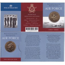 2001 $1 Airforce 80th Anniversary