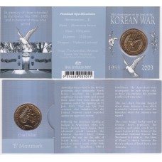 2003 $1 Korean War Mint Mark "B"