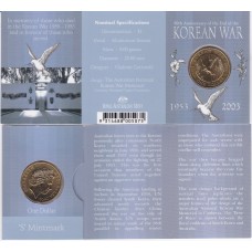 2003 $1 Korean War Mint Mark "S"