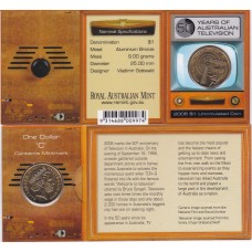 2006 $1 50 Years of Television in Australia Mintmark "C"