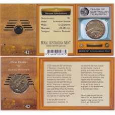 2006 $1 50 Years of Television in Australia Mintmark "S"