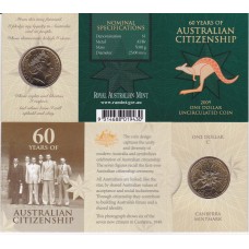 2009 $1 60 Years of Citizenship Mintmark 'C'