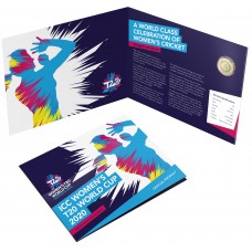 2020 $2 ICC Women’s T20 World Cup Cricket Coloured Coin/Folder