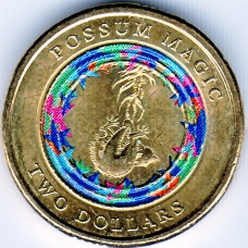 2017 $2 Possum Magic - Invisible Hush Coin Uncirculated