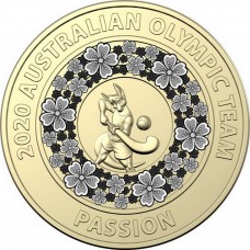 2020 $2 Australian Coins Tokyo Olympics - Black Passion Coin Uncirculated